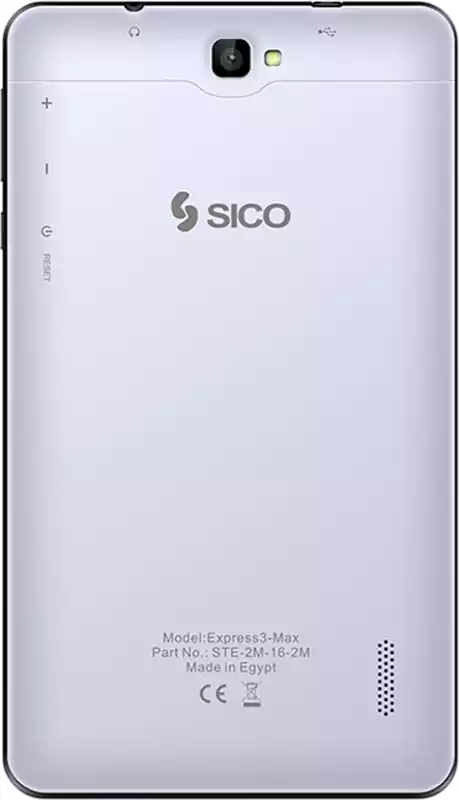 Sico Tab Express 3 Max Tablet, 7 Inch Display, 16 GB Internal Memory, 1 GB RAM, Dual SIM, 3G Network, Silver
