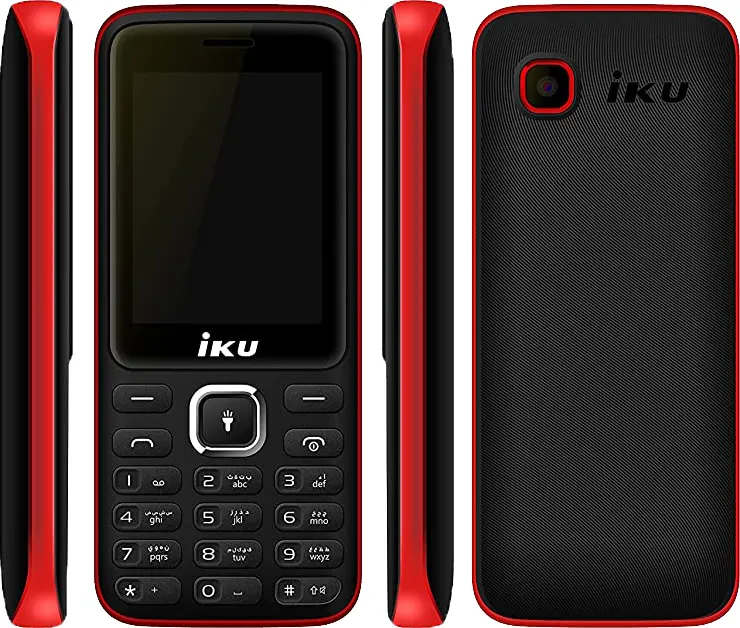 موبايل اي كي يو R240، ثنائي الشريحة، ذاكرة داخلية 32 ميجابايت، رامات 32 ميجابايت، شبكة الجيل الثاني، أحمر