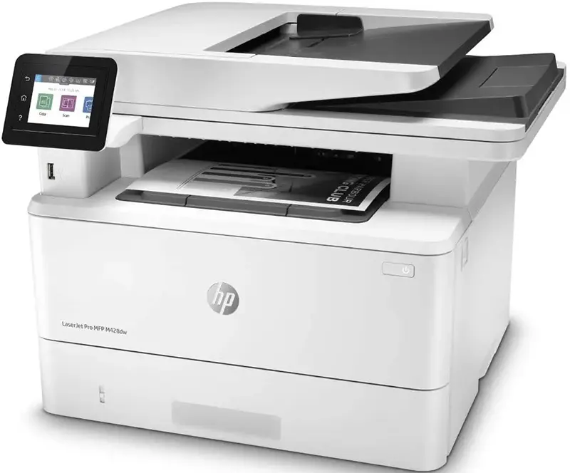 طابعة ليزر اتش بي برو MFP M428dw، الكل في واحد (طباعه - نسخ - مسح ضوئي - البريد الالكتروني)، Wi-Fi، أبيض