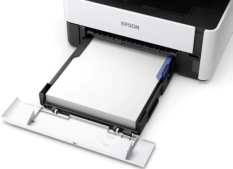 Epson EcoTank M2140 Monochrome Inkjet Printer (Print - Scan - Copy - LCD Screen), White x Black