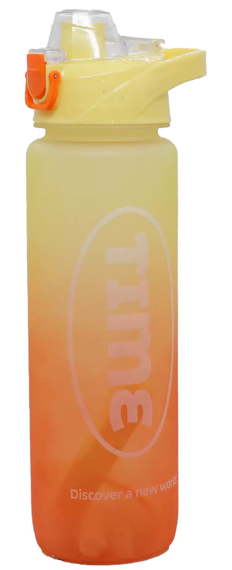 زجاجه مياه رياضية 1لتر ،اصفر x برتقالي
