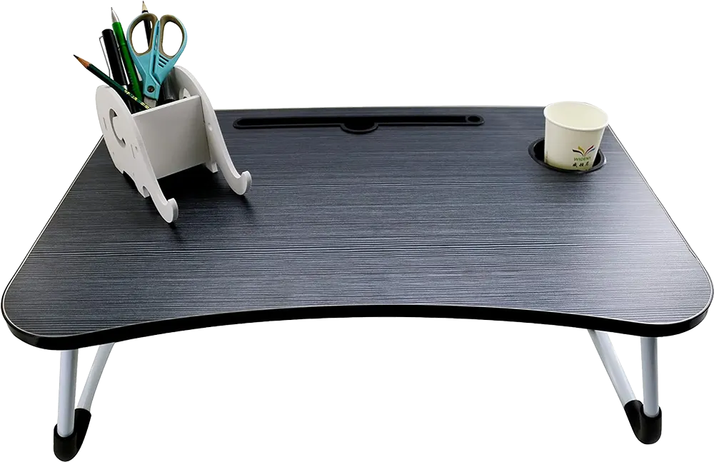 ترابيزة لاب توب ، قابلة للطي، لون أبيض* اسود