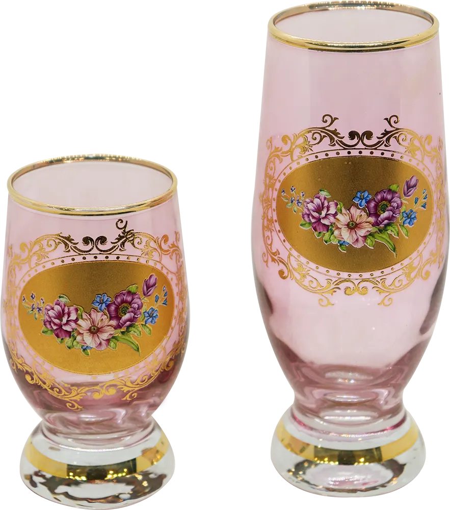 Al-Israa A set of Aquatic Luster cups , 12 pieces, large and small
