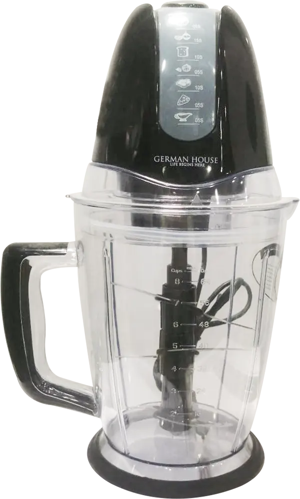 قطاعة خضار جيرمان هاوس 800 وات، وعاء 1 لتر، أسود، MO-800W-RREH
