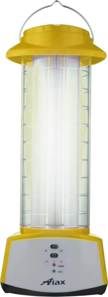 كشاف ليد محمول أياكس قابل للشحن، 3 لمبة، أصفر، KGE-999