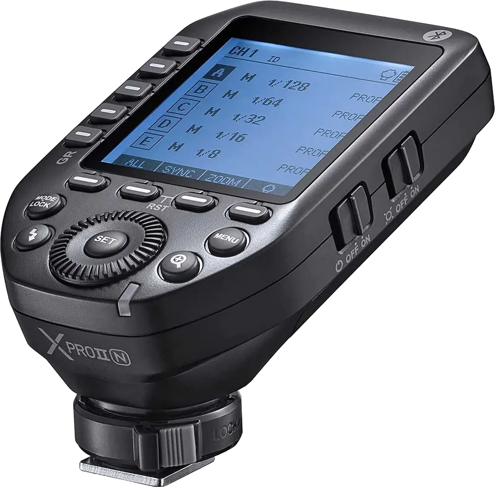 مشغل فلاش لاسلكي TTL جودوكس ، 2.4 جيجا هرتز، لوحة LCD ، موديل  XPRO II N