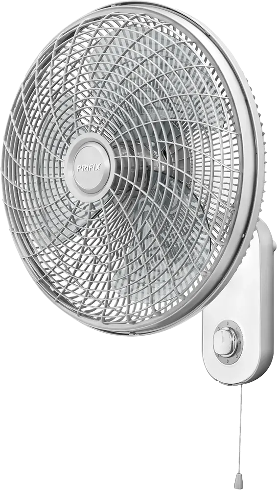 Prifix Hawaii Wall Fan, 17 Inch, 3 Blades, Grey, WFH-170