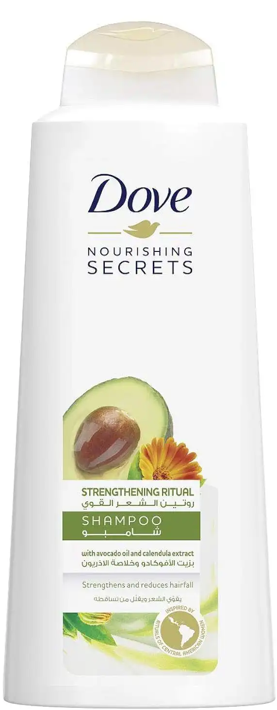 Dove Strengthening Ritual Shampoo with Avocado Oil and calendula extract 600 Ml