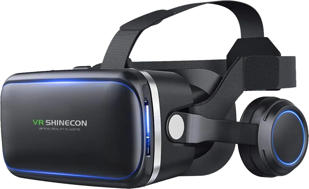 في آر شاينكون ثلاثية الأبعاد، سماعة رأس ستيريو، أسود نظارة الواقع الافتراضي، VR-G04E