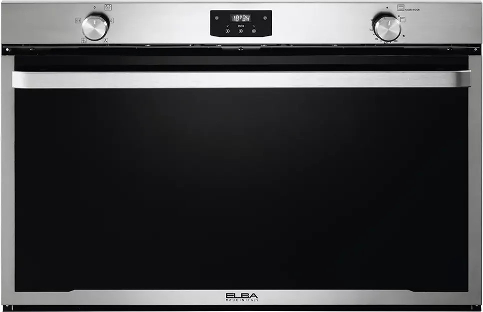 فرن إالبا بلت إن 90 سم، غاز، 106 لتر، شواية غاز، شاشة ديجيتال، أسود×فضي، ELIOG 90