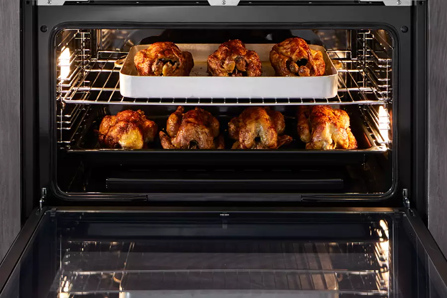 فرن إالبا بلت إن 90 سم، غاز، 106 لتر، شواية غاز، شاشة ديجيتال، أسود×فضي، ELIOG 90