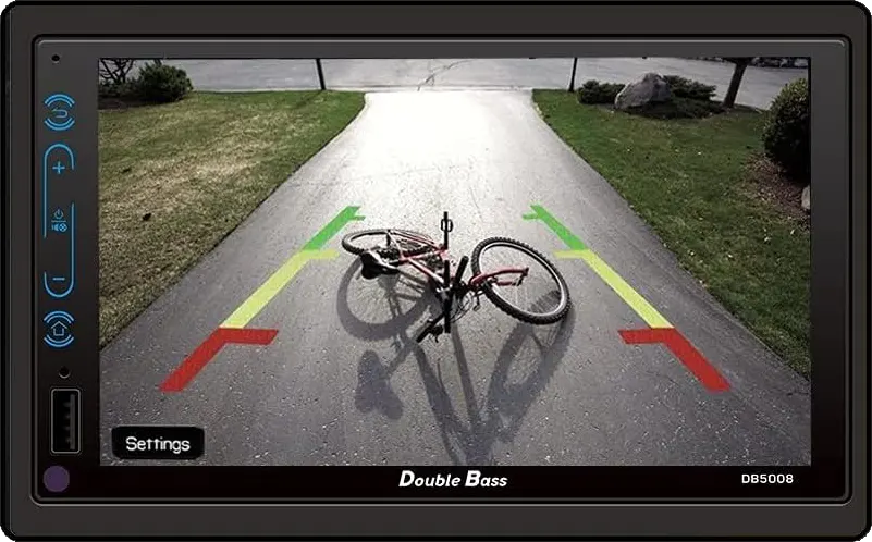 Double Bass Car DVD Player,  RAM 2GB, Memory 32GB, Bluetooth, Touch Control, Black, DB5008