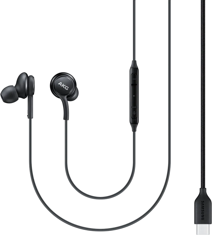 سماعه سلك سامسونج تايب C، ميكروفون، اسود، EO-IC100BBEGAE