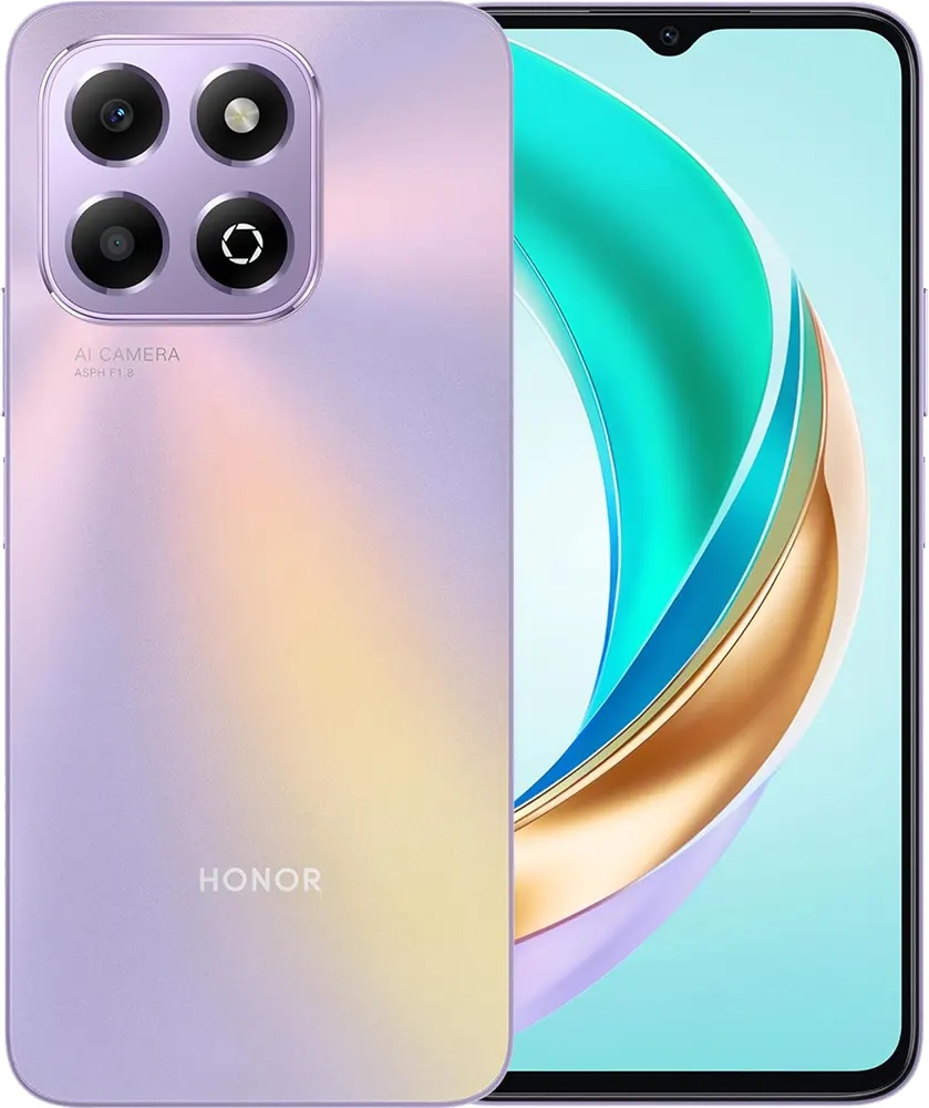 Honor X6B Dual SIM, 128GB Memory, 6GB RAM, 4G LTE, Starry Purple