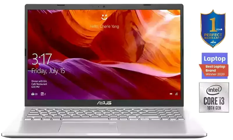 لاب توب اسوس 15 X509FA-BR949T، معالج من الجيل العاشر، Intel Core i3، رامات 4 جيجابايت، 256 جيجابايت SSD هارد، Intel UHD، شاشة 15.6 بوصة HD، ويندوز، فضي