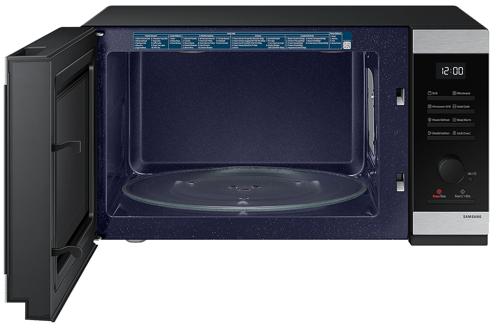 ميكروويف سامسونج ، 40 لتر ، 900 وات ، شاشة ديجيتال ، بشواية ، أسود ، MG40DG5524ATGY