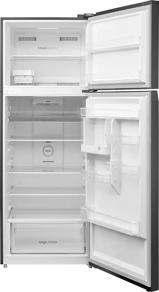 Toshiba No Frost Refrigerator, 450 Liters, 2 Doors, Inverter, Glass Door, Platinum Brown, Model GR-RT624WE-PGN(72)