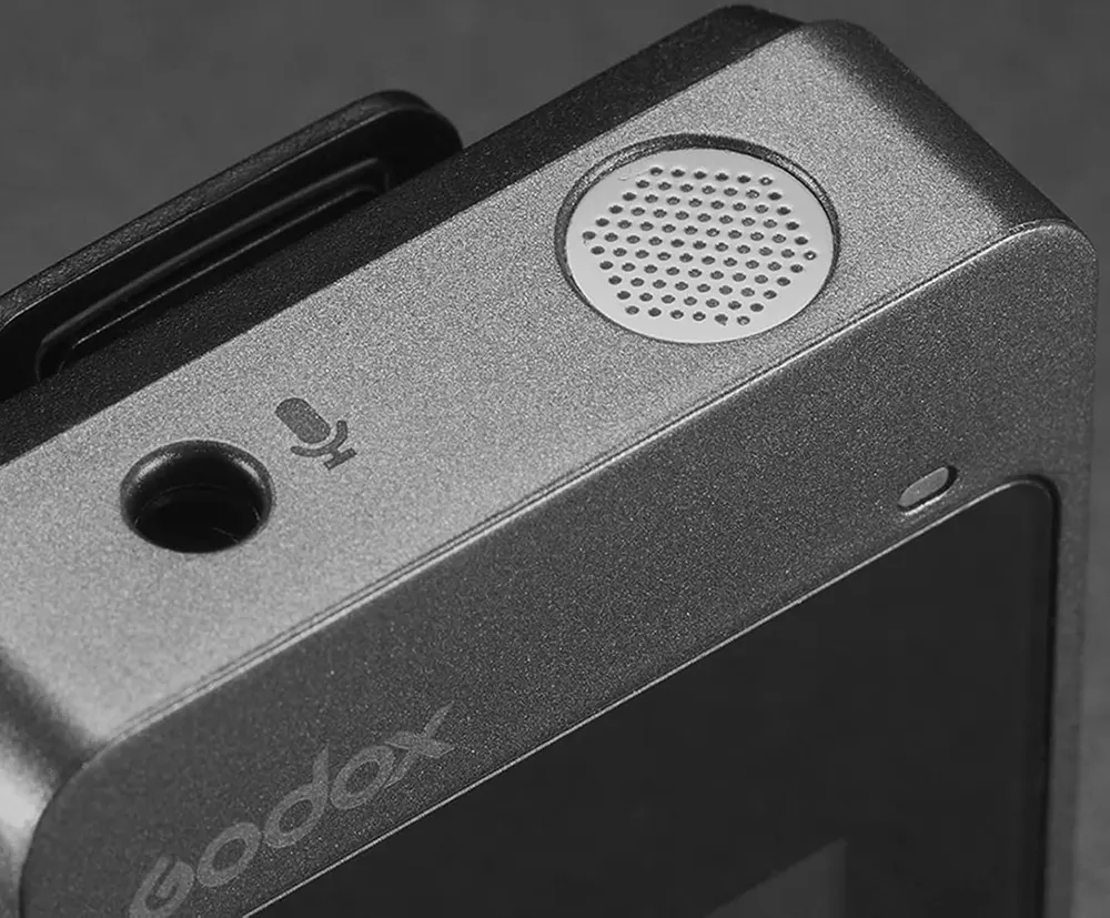 ميكروفون لاسلكي رقمي جودوكس MoveLink LT1، 2.4 جيجاهرتز، مدى 164 قدم، قابل للشحن، متوافق مع iOS، للهواتف الذكية والأجهزة اللوحية، لون أسود