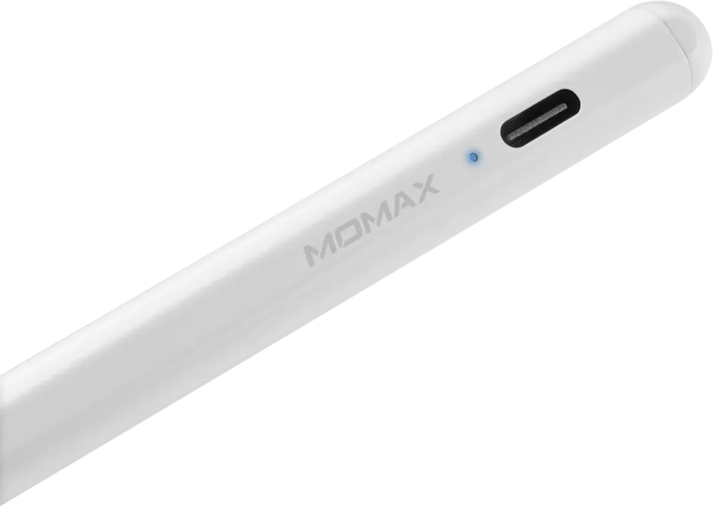 Active Stylus Pen Momax One Link, Rechargeable, 2 In 1, iOS - Android, White, TP3W