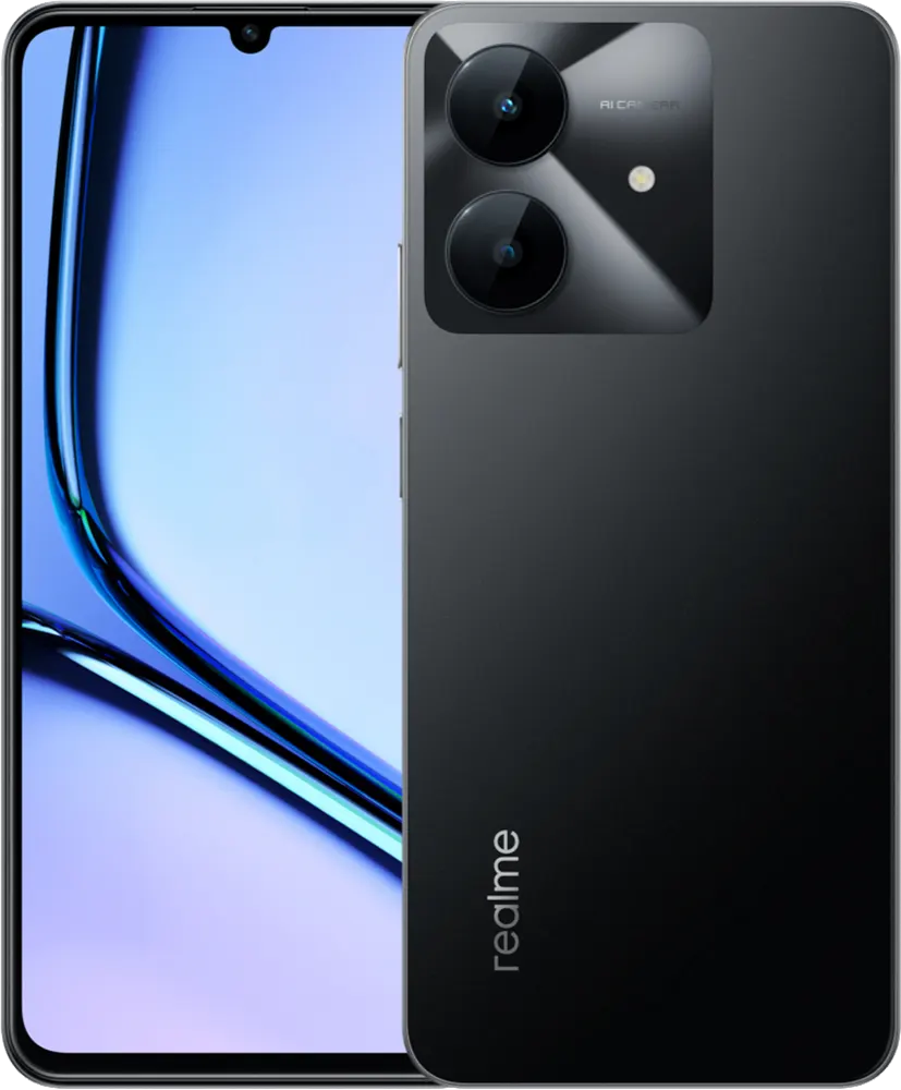 Realme Note 60x Dual SIM, 64GB Memory, 3GB RAM, 4G LTE, Marble Black