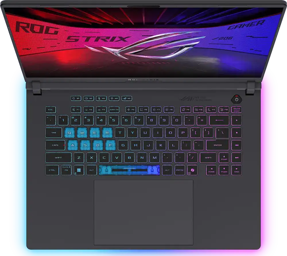 لاب توب اسوس روج سترايكس جي 16 (2025) G615LM-RV009W معالج Intel® Core™ Ultra Arrow Lake 9 275HX ، رامات 16 جيجابايت، هارد ديسك 1 تيرابايت SSD، كارت شاشة نفيديا جي فورس RTX™ 5060 سعة 8 جيجابايت، شاشة 16 بوصة دقة WQXGA، ويندوز 11 هوم، رمادي