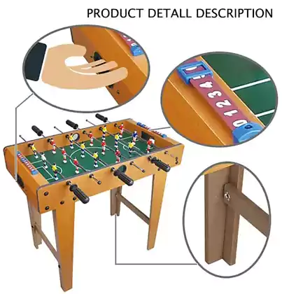 Wooden Foosball Table Hand Football 227-1A