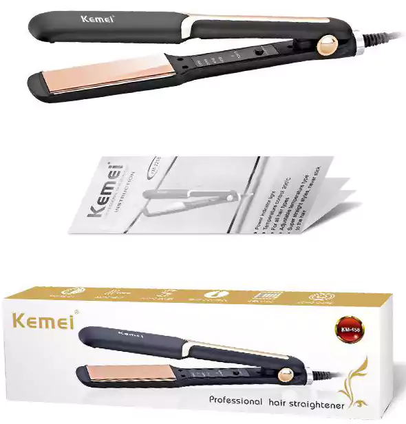 Kemei Hair Straightener, Black, KM-458