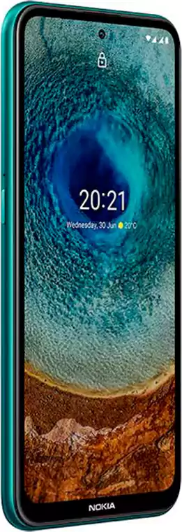 موبايل نوكيا X10، ثنائي الشريحة، ذاكرة داخلية 128 جيجابايت، رامات 6 جيجابايت، شبكة الجيل الخامس، أخضر