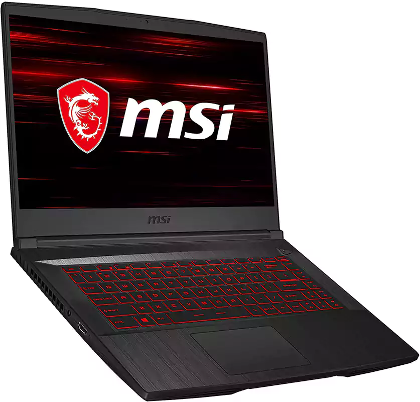لاب توب MSI GF65 THIN 10SER، معالج من الجيل العاشر، Intel Core i7، رامات 16 جيجابايت، 1 تيرابايت SSD، نفيديا جي فورس RTX 2060 6GB، شاشة 15.6 بوصة FHD، ويندوز 10، أسود