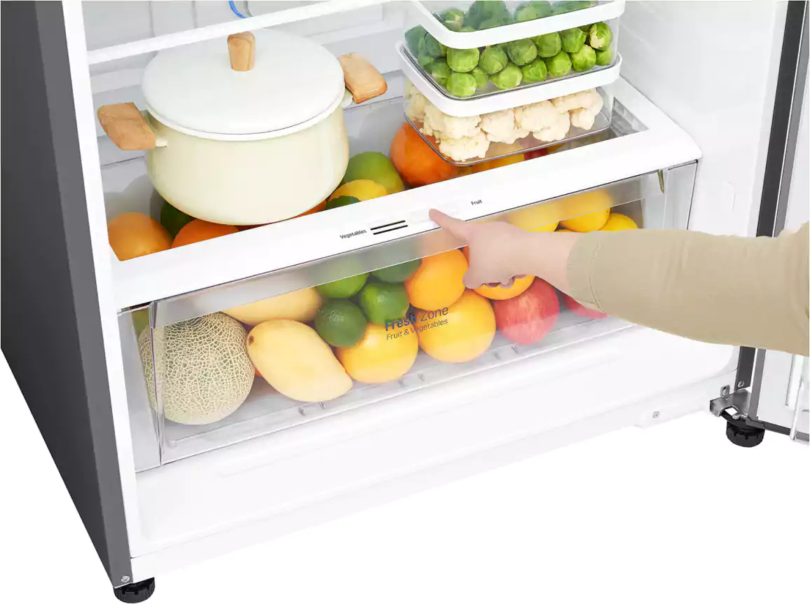 LG Refrigerator, No Frost, 512 Liter, Inverter, 2 Doors, Digital, Hygiene Fresh, DoorCooling+™, Silver, GN-A722HLHU