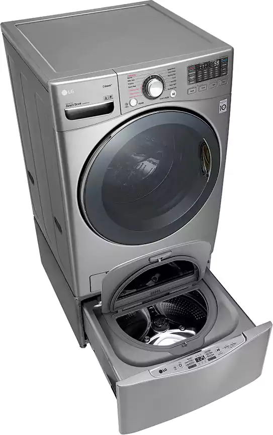 LG Front Loading Washing Machine, 18 kg, 14 Programs, Stainless, FT022K2SS