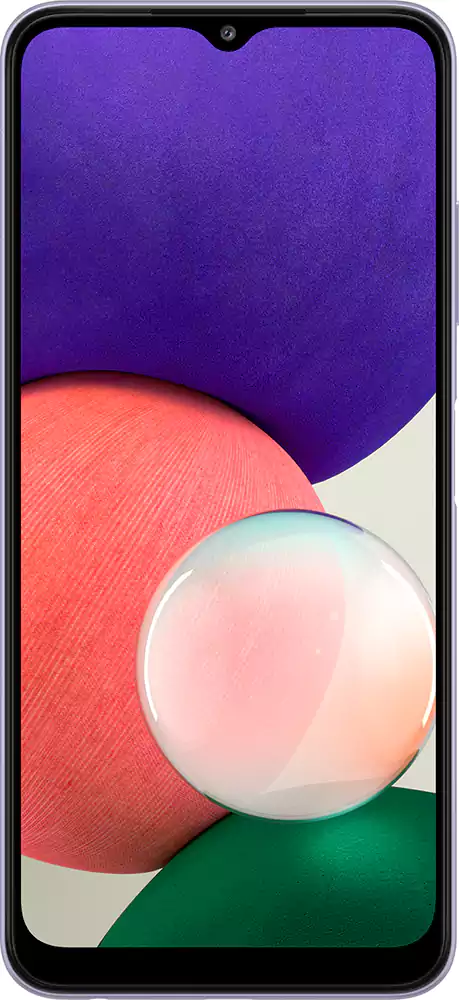 Samsung Galaxy A22 Dual SIM Mobile, 128GB Internal Memory, 4GB RAM, 4G LTE Network, Purple