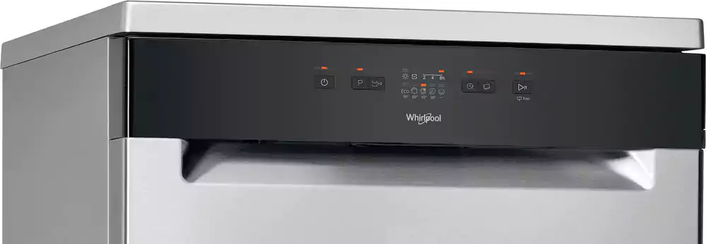 Whirlpool Dishwasher 13 Place Settings, 60 cm, 5 Programs, Digital, Silver, WFE 2B19 X