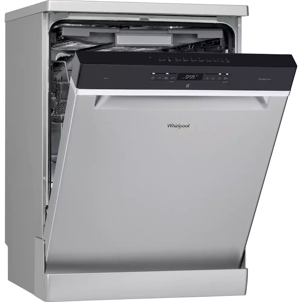 Whirlpool Dishwasher 14 Place Settings, 60 cm, 10 Programs, Digital Display, Silver, WFO 3T123 PF X