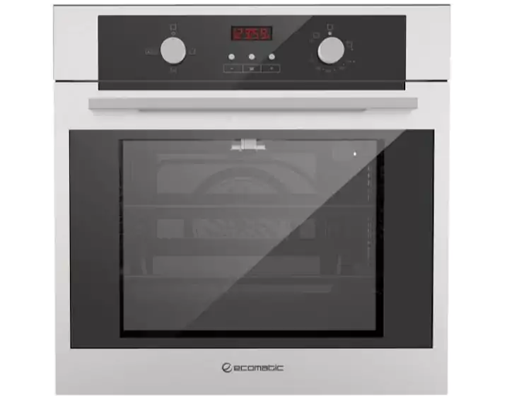 Ecomatic Built-in Oven, 60 cm, Gas + Gas Grill, 67 L Capacity, Digital Timer, Stainless, G6424TDX