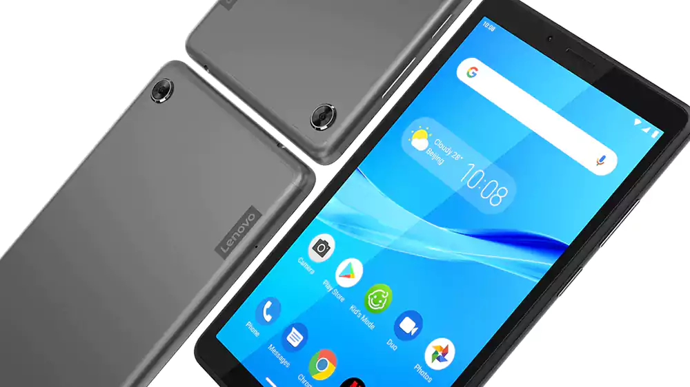 تابلت لينوفو M7، شاشة 7 بوصة، ذاكرة داخلية 32 جيجابايت، رامات 2 جيجابايت، شبكة الجيل الرابع إل تي إي، رمادي