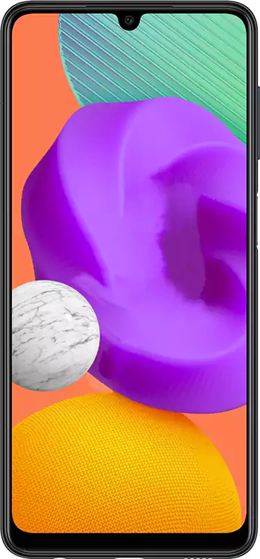 موبايل سامسونج جلاكسي M22، ثنائي الشريحة، ذاكرة داخلية 128 جيجابايت، رامات 6 جيجابايت، شبكة الجيل الرابع إل تي إي، أسود