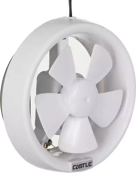 شفاط حائط حمام زجاج كاسيل، 15 سم، غطاء خلفي، أبيض، VF3015R