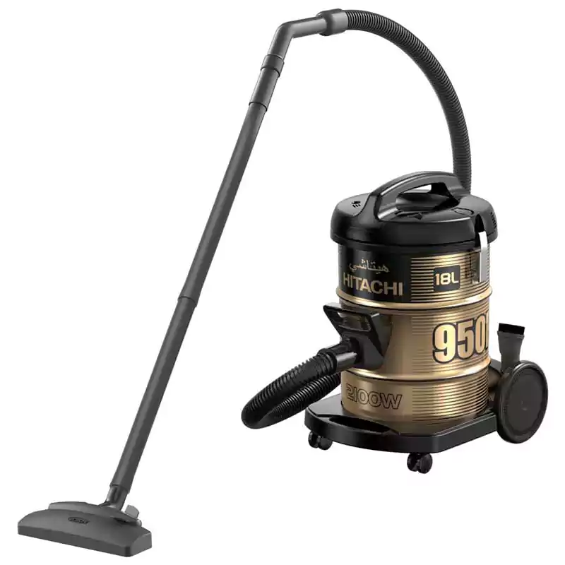Hitachi Vacuum Cleaner, 2100 Watt, Cloth Filter, Black x Gold, CV-950F