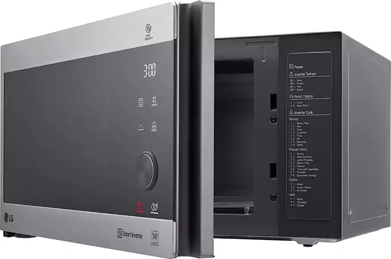 ميكرويف ال جي، 42 لتر، ديجيتال، انفرتر، بشواية، 1200 وات، فضي، MH8265CIS