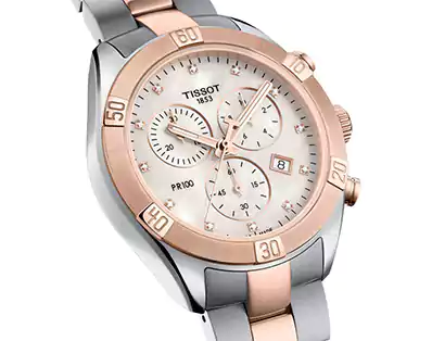 ساعة يد تيسو للنساء ، عقارب ، سيلفر T101.917.22.116